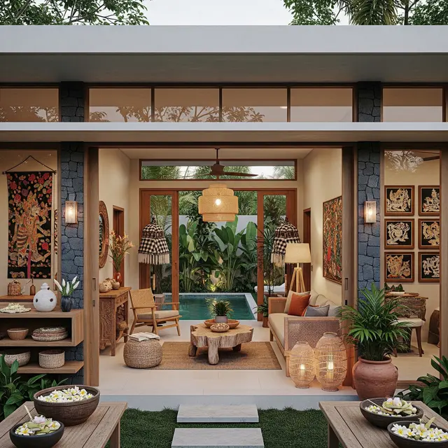 Membuat Rumah Terasa seperti Vila Ubud (AI Generated)