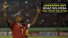 Video ungkapan hati kapten timnas Indonesia, Boaz Solossa, usai menang telak 3-0 atas timnas malaysia.