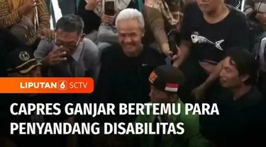Maknai Hari Disabilitas Internasional, Calon Presiden nomor urut 3, Ganjar Pranowo menyapa para disabilitas di Kota Mataram,  Nusa Tenggara Barat. Sementara itu, Mahfud MD mengajak anak muda dan kawan-kawan disabilitas untuk turut serta dalam pemilu ...