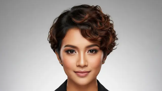 Model Rambut Wanita Pendek Curly