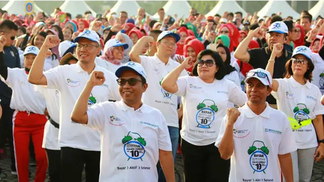 BRI Raih Penghargaan di Acara Senam Kolosal HUT ke- 50 BPJS Kesehatan