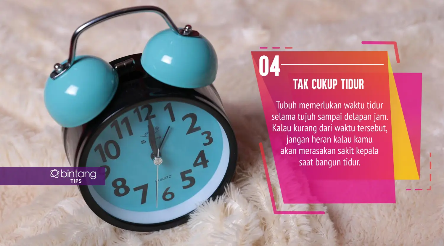 Ini yang bikin kamu sakit kepala saat bangun tidur di pagi hari. (Foto: Deki Prayoga, Digital Imaging: Nurman Abdul Hakim/Bintang.com)