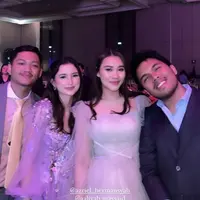 Aaliyah Massaid dan Sarah Menzel saat Hadir di Ulang Tahun Ashanty. Dok. [@ssarah_menzel]