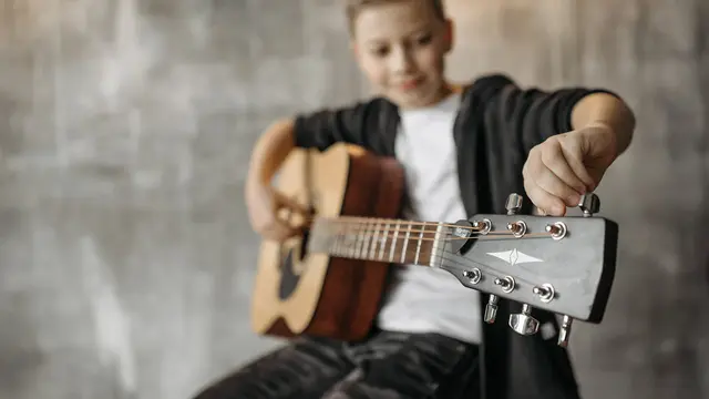 Tuning Guitar