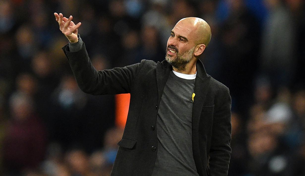 Pelatih Manchester City, Pep Guardiola termasuk dalam deretan pelatih muda yang berkiprah di Premier League. Guardiola lahir di Santpedor, Spanyol 18 Januari 1971 dan melakukan debut Premier League pada 13 August 2016 melawan Sunderland. (AFP/Oli Scarff)
