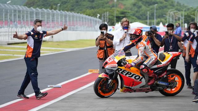 FOTO: Pembalap MotoGP Jalani Sesi Latihan Bebas Pertama di Sirkuit Mandalika