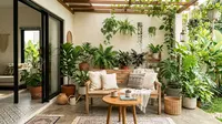 7 Model Teras Rumah yang Sejuk dengan Tanaman Hias Daun, Bikin Betah Bersantai Tanpa Renovasi Besar