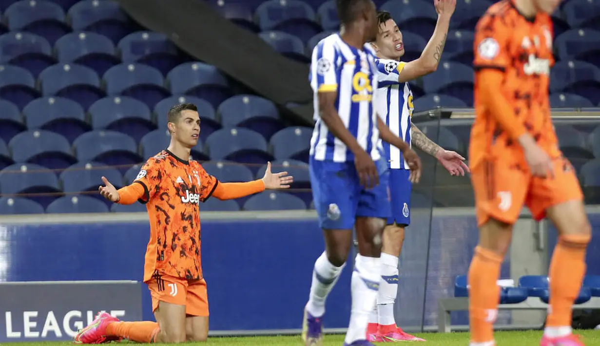 Performa pemain Timnas Portugal itu juga tidak terlalu bagus. Whoscored mencatat mantan pemain Manchester United itu hanya melepaskan satu tembakan. (AP Photo/Luis Vieira)