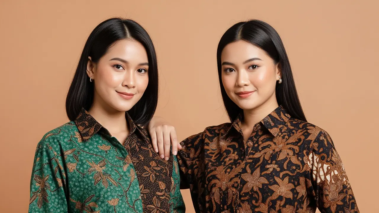 9 Model Kemeja Batik Wanita Gemuk yang Modis dan Nyaman