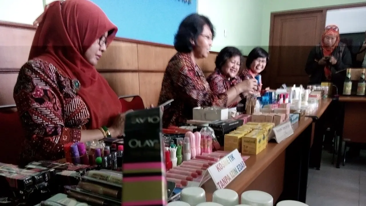 Kosmetik merk terkenal diamankan BPOM Yogyakarta