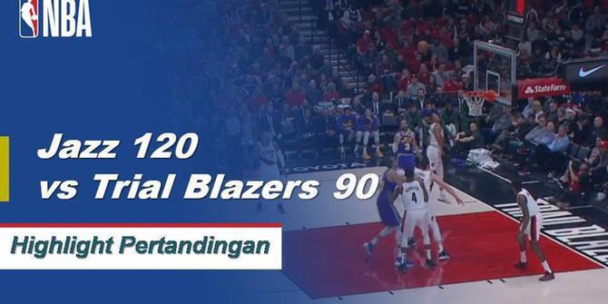 Cuplikan Hasil Pertandingan NBA: Jazz 120 vs Trail Blazers 90