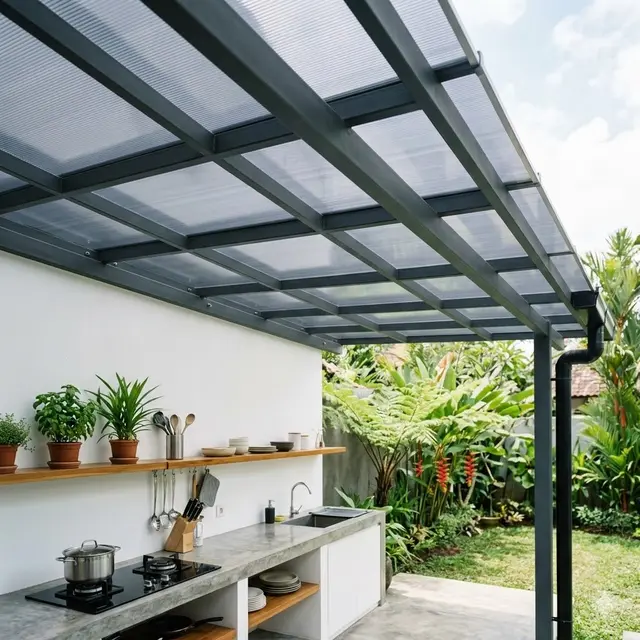 Model Atap Dapur Belakang Minimalis
