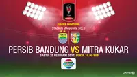 Persib Bandung vs Mitra Kukar (Liputan6.com/Abdillah)