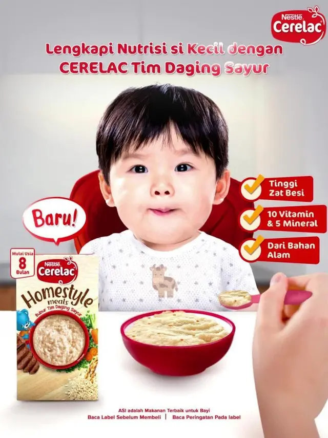 Nestle CERELAC Homestyle Tim Daging Sayur