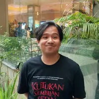 Joshua Suherman saat hadiri Press Screening & Conference film Kutukan Sembilan Setan. (Foto: dok. Liputan6.com/Jeremia Agung Ananta)