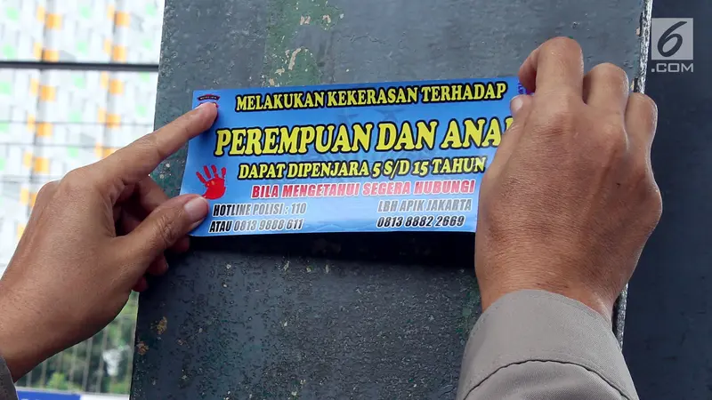 Sebar Stiker, Polda Metro Jaya Bersama LBH Antisipasi Pelecehan dan Kekerasan Seksual