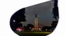 Terkait keamanan, Pemprov Daerah Khusus Jakarta sudah memasang kamera pemantau atau CCTV di kawasan taman yang juga dijaga langsung oleh beberapa petugas keamanan. (Liputan6.com/Herman Zakharia)