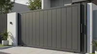 Model Pagar Rumah Kecil Minimalis dengan Pintu Sliding, Inspirasi Simpel tapi Mewah