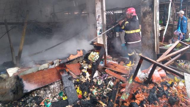 Kebakaran Pasar Sentiong Balaraja Tangerang