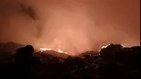 Kebakaran Hebat di TPA Bakung Bandar Lampung, Sudah Lebih dari 12 Jam Belum Padam