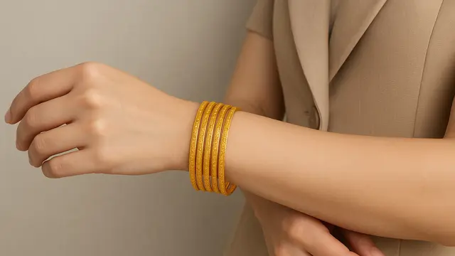 Model Gelang Emas 24 Karat 5 Gram yang Paling Hits Tahun Ini/Ilustrasi gambar AI