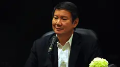 Hashim Djojohadikusumo saat jumpa pers, di Hotel Intercontinental, Jakarta, Senin (15/9/2014) (Liputan6.com/Faisal R Syam)