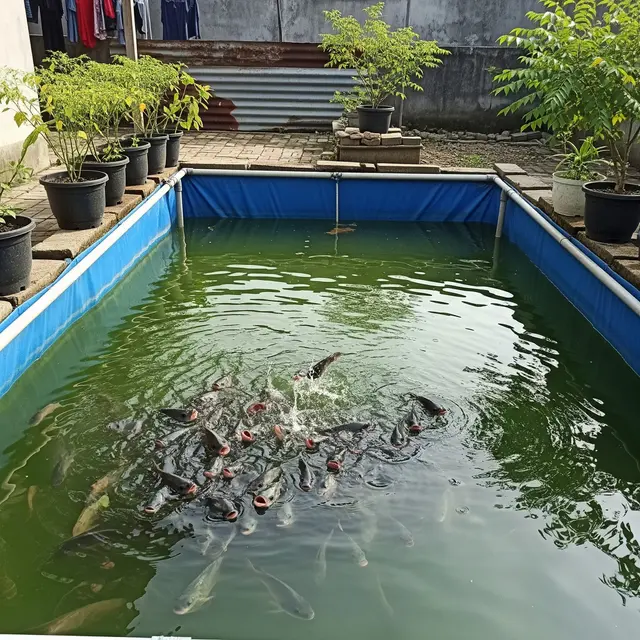 Tips Ternak Ikan Nila di Kolam Terpal Kecil.