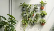 7 Inspirasi Dinding Tanaman dari Wire Grid, Solusi Taman Vertikal Modern untuk Rumah Minimalis