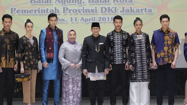 Anna Mariana bersama Wakil Gubernur DKI Jakarta, Sandiaga Uno.