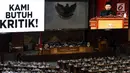 Suasana Sidang Paripurna di Gedung Nusantara II, Kompleks Parlemen, Senayan, Jakarta, Rabu (14/2). Sidang Paripurna ini mendengarkan pidato penutupan masa sidang dan membahas berbagai agenda. (Liputan6.com/JohanTallo)