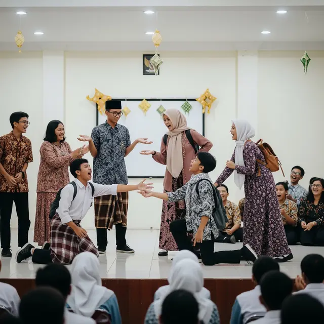 ide permainan halal bi halal di sekolah (Image by Gemini AI)