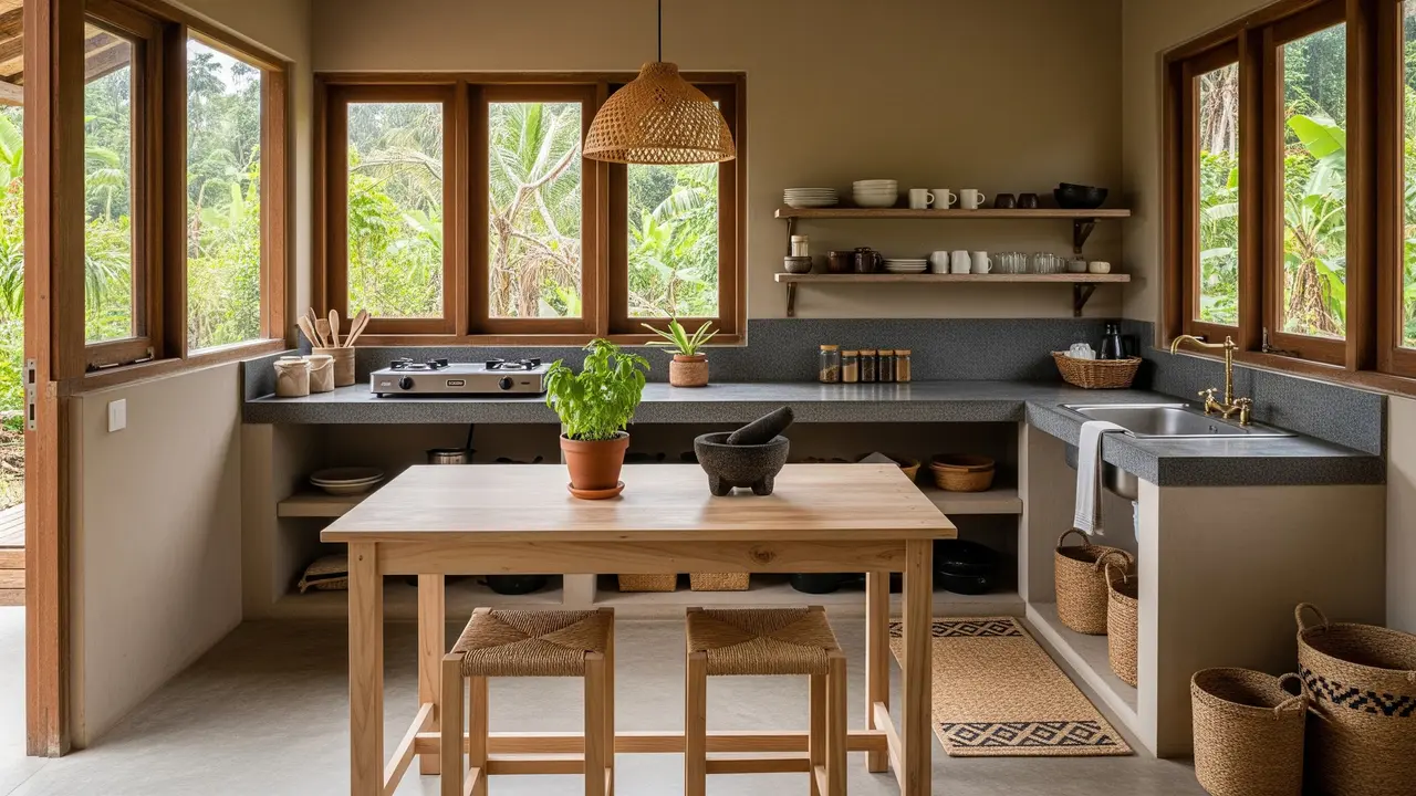 Model Tata Ruang Dapur Rumah di Desa