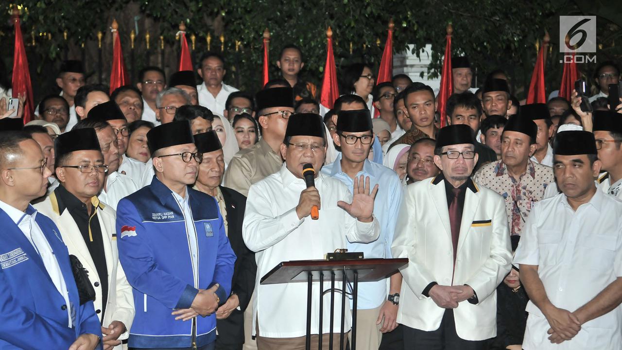 Sandiaga Uno Dampingi Prabowo Subianto di Pilpres 2019