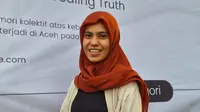 Allyca Putri Anjani, remaja di Aceh yang bekerja di Divisi Kampanye KontraS Aceh, penggagas situs Echoes of Justice (Liputan6.com/Rino Abonita)