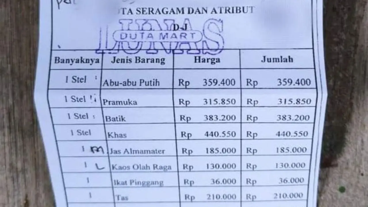Twitter Sekolah - Seragam