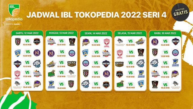 Link Live Streaming Pertandingan IBL 2022 Seri Keempat di Vidio, 12-16 Maret 2022
