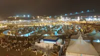 Tenda jemaah haji di Mina. Liputan6.com/Nurmayanti