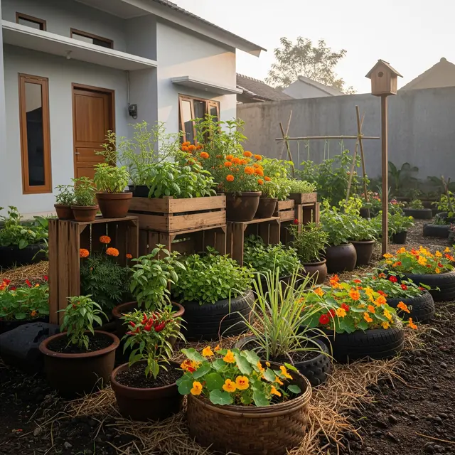 9 Ide Edible Garden Menyatu dengan Taman Bunga Biar Cantik dan Bisa Dimakan