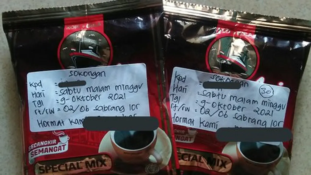 Undangan gunakan kopi sachet