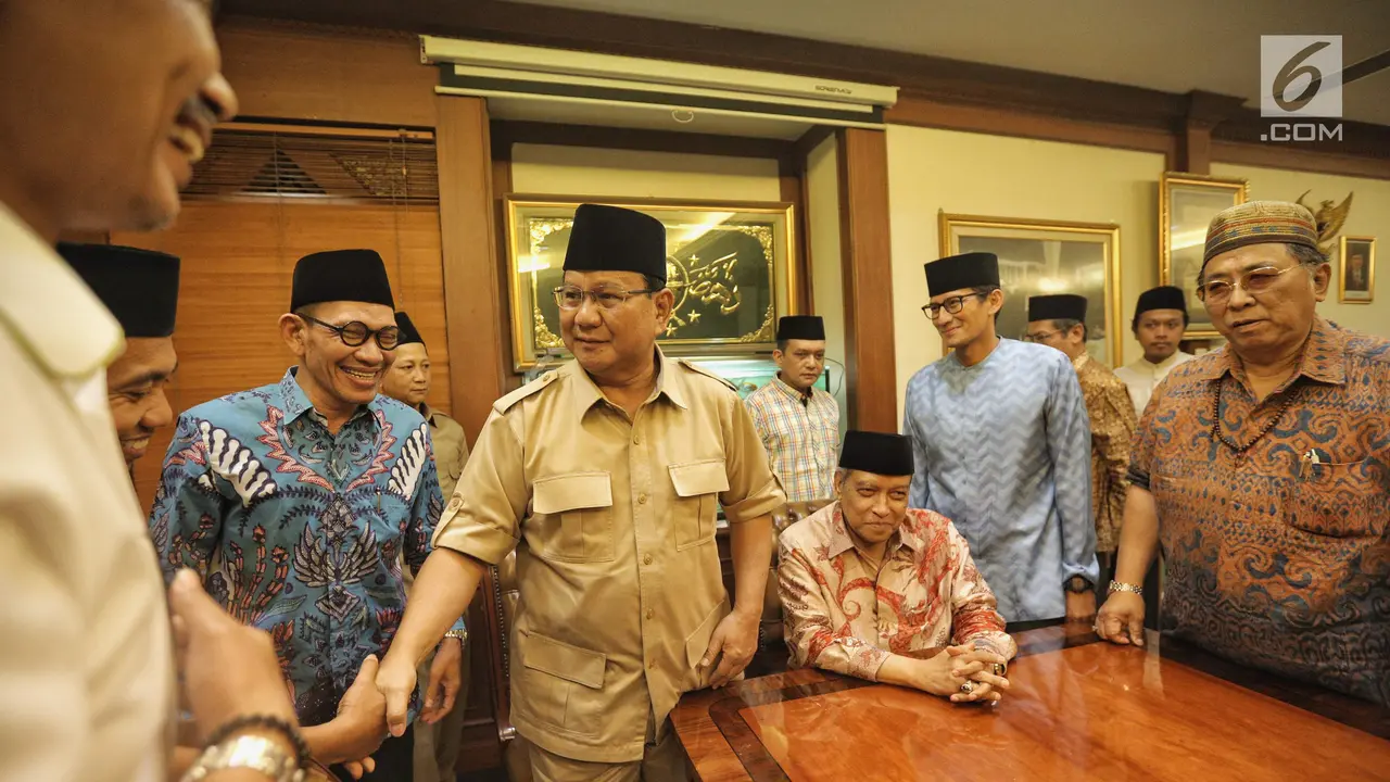Prabowo dan Sandiaga Temui Ketum PBNU Said Aqil Siroj