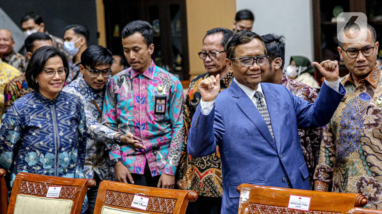 DPR Bersama Mahfud MD dan Sri Mulyani Bahas Transaksi Mencurigakan Rp 349 T