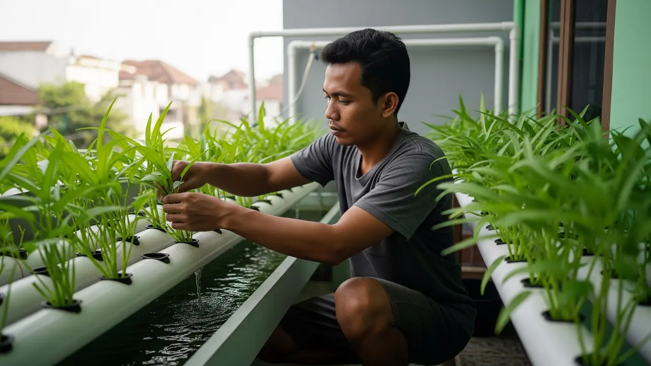 Merawat Kangkung Hidroponik Anti Layu
