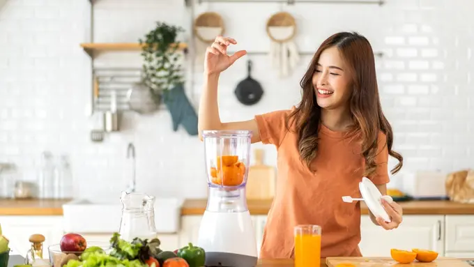 diet makan sehat membuat jus buah