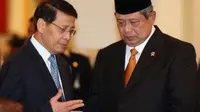 Hassan Wirajuda Bersama Presiden SBY