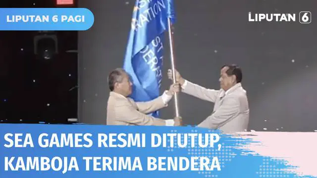 Upacara penutupan ajang SEA Games yang berpusat di Indoor Games Gymnasium Hanoi, Vietnam, berakhir meriah. Bendera SEA Games diserahkan ke Kamboja yang akan menjadi tuan rumah tahun depan.