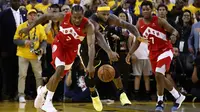 Toronto Raptors mengalahkan Golden State Warriors 114-110 pada gim keenam NBA Finals 2019 di Oracle Arena, Jumat (14/6/2019) pagi WIB.(AFP/Ezra Show)