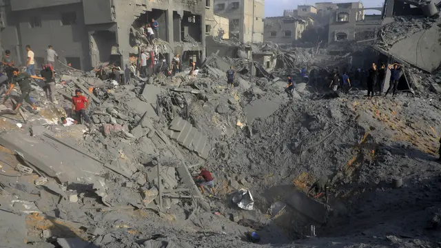 Israel Serang Kamp Pengungsi Jabalia di Gaza