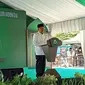 Ketua Dewan Masjid Indonesia (DMI), Jusuf Kalla, saat memberi sambutan pada pelantikan pengurus DMI Sulteng, Minggu (6/3/2022). (Foto: Heri Susanto/ Liputan6.com).