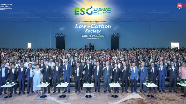 Forum internasional ESG Symposium 2023 di Queen Sirikit National Convention Center, Bangkok, Thailand, Kamis (5/10/2023). (Dito.Liputan6.com)