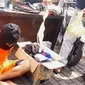 Pelaku pencurian dengan barang bukti ratusan pakaian dalam wanita ditangkap Polsek Singosari Malang, Jawa Timur (Zainul Arifin/Liputan6.com)